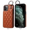 thumbnail image 1 of iPhone 12 Case ,Card Slots Leather Wrist Strap Phone Cover for iPhone 12, 1 of 5