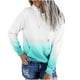 thumbnail image 2 of ICHUANYI Clearance Fashion Womens Casual Hoodies Sweatshirt Patchwork Ladies Hooded Blouse Pullove(Sky Blue, M) ICHUANYI WER2023081011234, 2 of 4