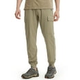 thumbnail image 6 of Men's Lightweight Joggers-Quick Dry Cargo Hiking Pants Track Running Workout Athletic Travel Casual Outdoor Khaki XXXL, 6 of 9