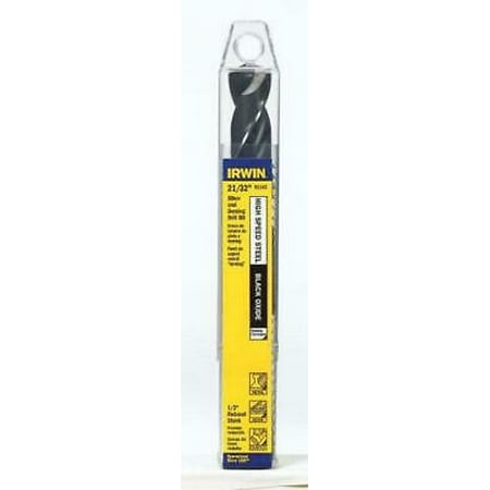 

Irwin 21/32 in. x 6 in. L High Speed Steel Drill Bit 1 pc.
