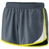 Augusta Sportswear 2XL Womens Junior Fit Adrenaline Shorts Graphite/White/Power Yellow 1267