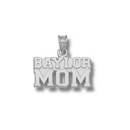 NCAA - Baylor Bears 3/8" Sterling Silver "BAYLOR MOM" Pendant