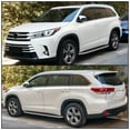 thumbnail image 4 of IKON MOTORSPORTS, Window Visor Compatible With 2014-2019 Toyota Highlander Vent Sun Shade Rain Guards Side Window Deflectors, 4 of 7