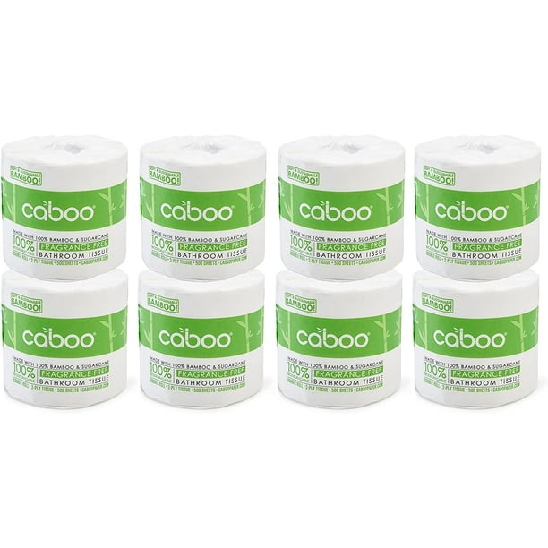 Caboo Tree Free Bamboo Toilet Paper, Septic Safe RV Bath Tissue, Eco