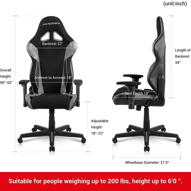 DXRacer OH RAA106 Racing Series Adjustable Ergonomic Computer