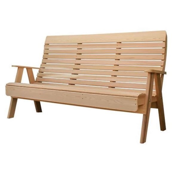 Creekvine Designs WF1120-2CVD 6 ft. Cedar Twin Ponds Highback Bench