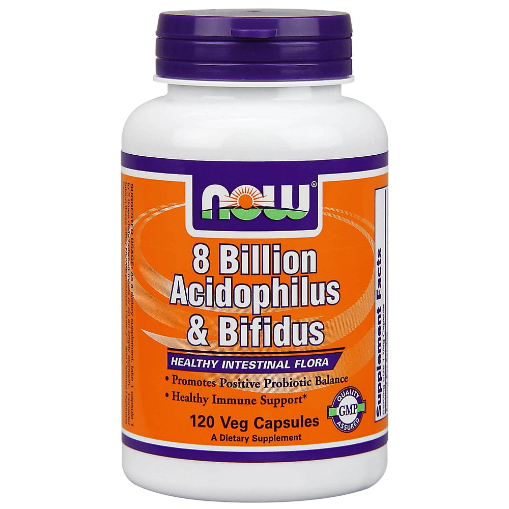 Acidophilus  Bifidus  8 Billion (120 Vegetarian Capsules)