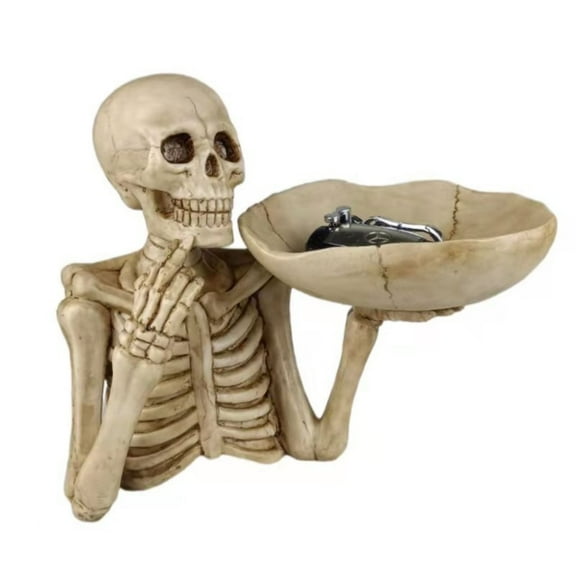 Vestitly Halloween Candy Dish Head Halloween Decoration Halloween Bowl Snack Tray Home Desk Decoration