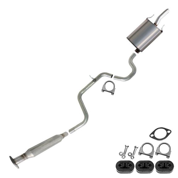 Northeastern Exhaust Resonator, Intermediate Pipe & Muffler Fits 2006-2011 Chevrolet Impala 3.5L - Direct Fit | Stainless Steel