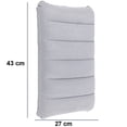 thumbnail image 6 of Inflatable Pillow, Pack of 2 Compressible Pillow Comfortable Blow Up Flocking Napping Pillow Ergonomic Neck & Lumbar Support for Camping Office Travel Car Flight, 6 of 9