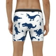 thumbnail image 4 of Salouo Cute Cartoon Dinosaurs Pattern Men's Boxer Briefs, Soft & Breathable Underwear Elastic Waistband Briefs for Men,1-Pack, 4 of 7