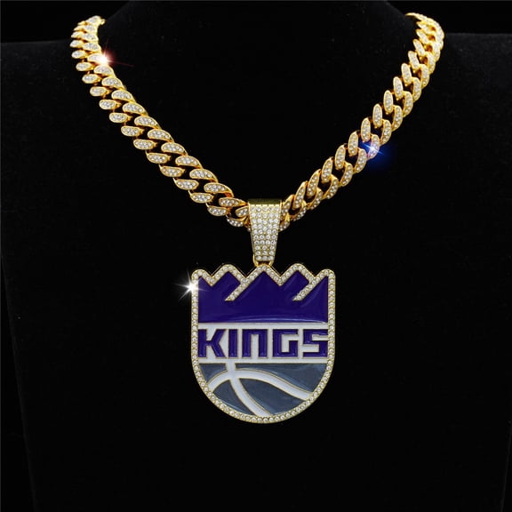 Men Women Hip Hop Letters KINGS Pendant Necklace Crystal Cuban Chain HipHop Iced Out Bling Necklaces Fashion Charm Jewelry