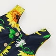 thumbnail image 5 of Adeawade Baby Girl Dresses Summer Dress Sleeveless Cartoon Floral Graphic Crewneck Flower Dresses Adorable Playsuit Size 6-12 Months Yellow, 5 of 8