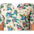 thumbnail image 6 of Disney Lilo And Stitch Men's Stitch Tropical Hawaiian Button Up Shirt, 6 of 6