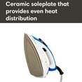 thumbnail image 6 of Reliable Maven 1L Home Ironing Station with Ceramic Soleplate and Auto Shut-Off, White & Blue, 6 of 7