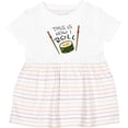 thumbnail image 3 of Inktastic This is How I Roll Cute Sushi Girls Baby Dress, 3 of 5