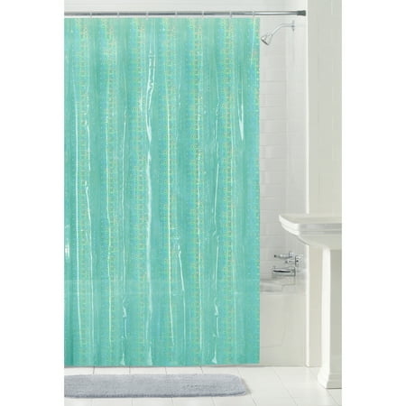 Mainstays Luminous Peva Shower Curtain Or Liner 70 Inch X 84 Mainstays Luminous Peva Shower Curtain Or Liner 70 Inch X 84 Aqua