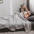 thumbnail image 2 of Four-Piece Set,Thickened Solid Color Thread Blanket Suitable for Use Under Nap Sofa and Air Conditioning foreign Trade Towel Blanket for Leisure Travel Comfortable and Practical Household Item, 2 of 4