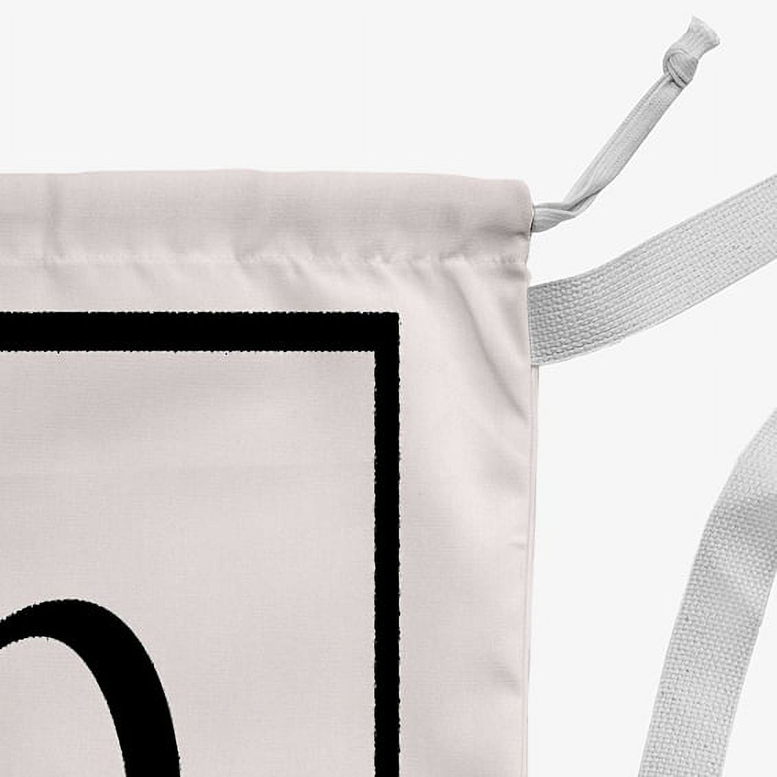 Simply Daisy Canvas Classic Monogram 18 x 29 in O Laundry Bag