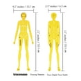 thumbnail image 2 of Traceease Female Human Figure Template Stencils Fashion Designers Drafting Tools, 2 Piece ( Front & Back), 2 of 4