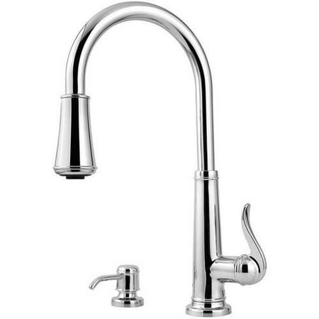 Ashfield Kitchen - Pfister Ashfield High Arc Kitchen Faucet with 2 Function Pullout AccuDock Sprayhead, Available in Various Colors
