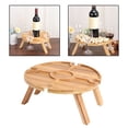 thumbnail image 1 of de picnic de madera Bandeja para servir bocadillos Estante para vinos para parques Comedor Soledad Bandeja para servir pícnic, 1 of 10