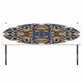 thumbnail image 3 of Mandala Headboard, Floral Motif Vibrant Colors Inner Balance Pattern Style, Upholstered Decorative Metal Bed Headboard with Memory Foam, King Size, Blue Orange Purple, by Ambesonne, 3 of 4