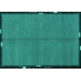 thumbnail image 1 of Ahgly Company Machine Washable Indoor Rectangle Abstract Turquoise Blue Modern Area Rugs, 8' x 10', 1 of 4