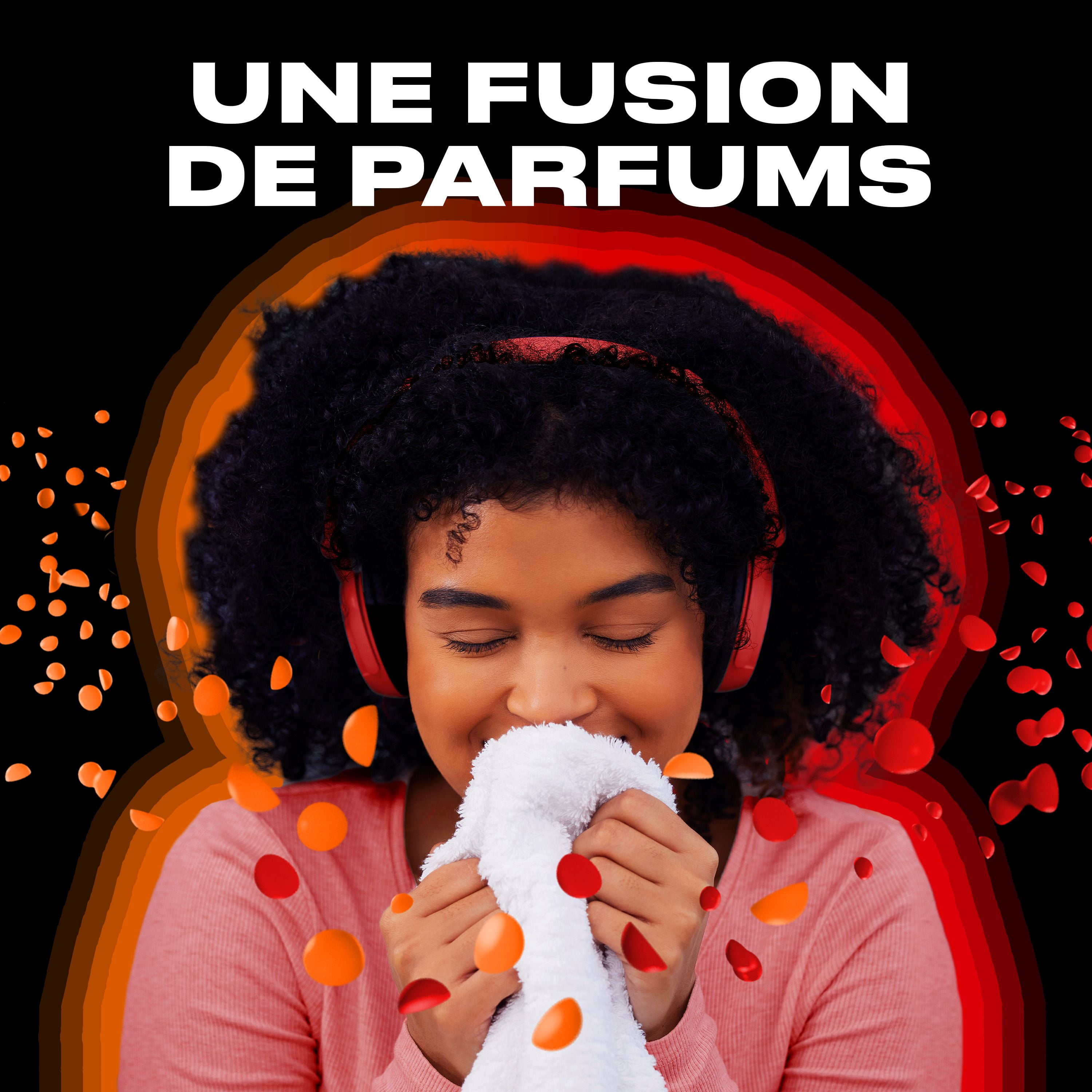 Downy Unstopables Fusions In-Wash Laundry Scent Booster Beads, Sunset & Citrus Scent, 2-in-1 All Day Freshness + Dual Scent Technology, 303 g