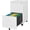 White, variant on Danniu Mobile File Cabinet with Lock,2 Drawer Under Desk Metal Rolling Filing Cabinets for Home Office Organizer Letters/Legal/A4(Fully Assembled-Black)