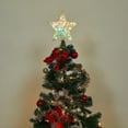 thumbnail image 6 of LED Christmas Tree Topper Star - 12 Inch Iridescent Glittered Xmas Treetop with Lights for Indoor Tree Decoration, Home Party Decor, 6 of 6