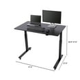 thumbnail image 5 of Stand Up Desk Store Electric Adjustable Height Standing Desk with Locking Casters and Furniture Feet (Black Frame/Black Top, 48" Wide), 5 of 6