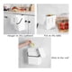 thumbnail image 2 of Bote de basura para abono de cocina de 1,3 galones con tapa para desechos de alimentos, pequeño y liviano, para baño, color blanco, 2 of 4