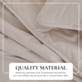 thumbnail image 2 of Solid Quilt Set - Lightweight, Soft, All-Season - 3-Piece Reversible Dot Stitched Bedding Set (King / California King, Bone), 2 of 6