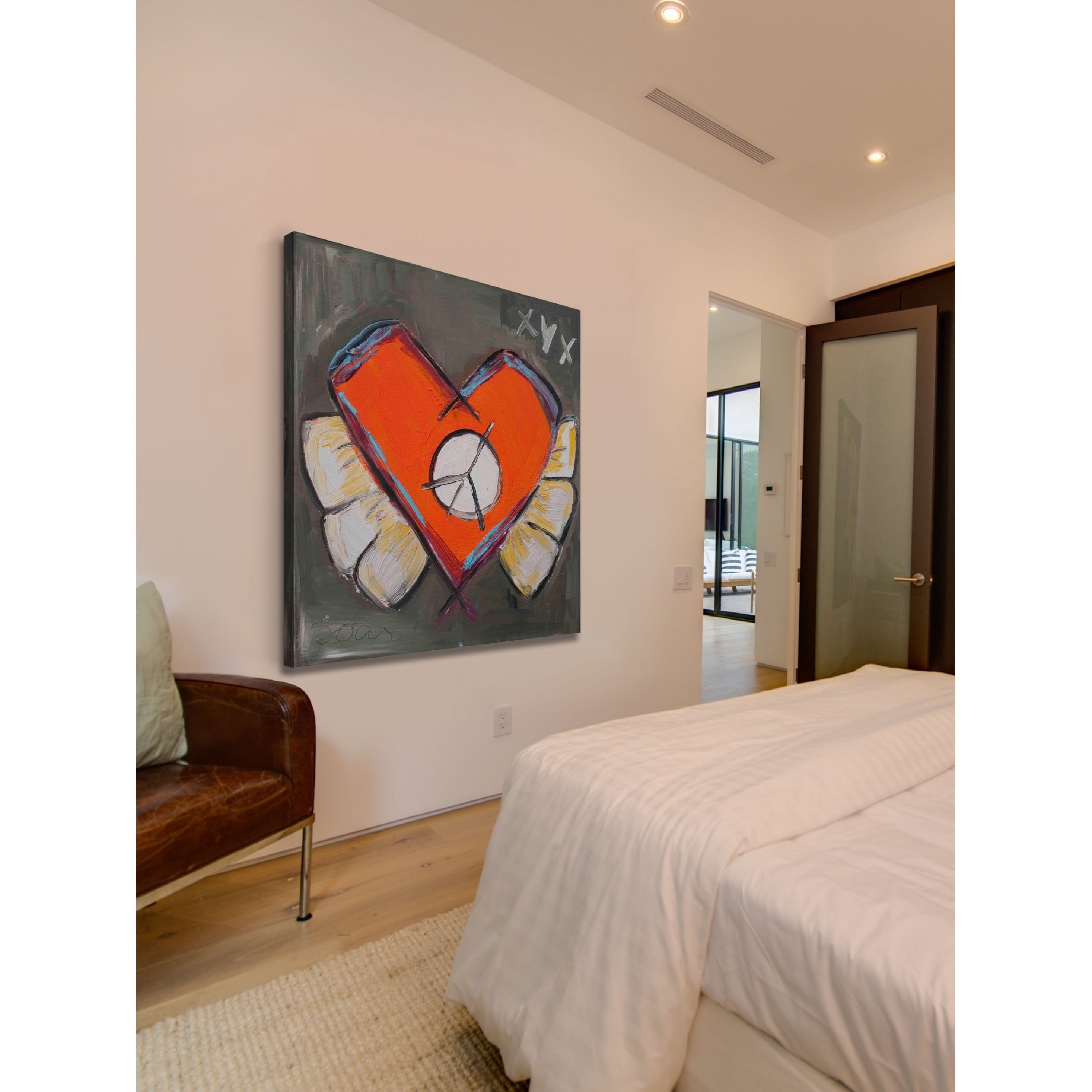 Marmont Hill "Sore Heart" by Tori Campisi Painting Print on Canvas