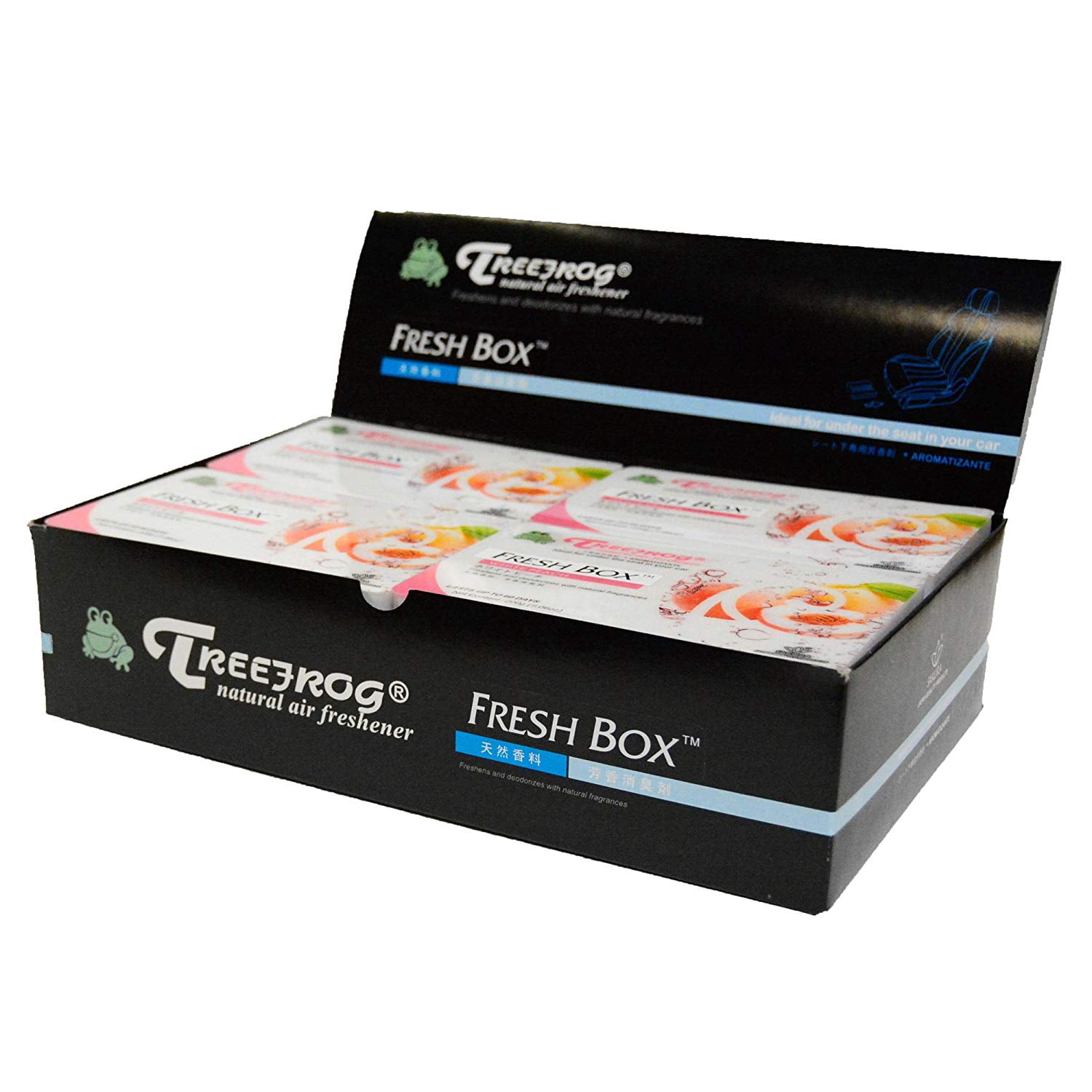 (2 pack) Treefrog Xtreme Natural Air Freshener White Peach 7.06oz