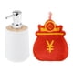 thumbnail image 1 of Dispensador de jabón líquido con toalla recargable 330 ml moderno práctico bolsa de la suerte blanca, 1 of 9