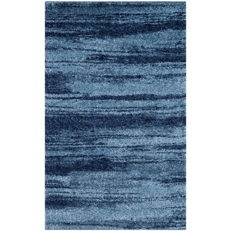 Safavieh Retro Collection RET2693-6065 Modern Abstract Light Blue and Blue Area Rug (2'6" x 4')