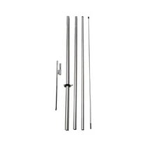 Feather Banner  Swooper Flutter Flag Pole Set Telescoping Hardware, 4-Piece (15ft) Telescopic Pole Kit with Ground Spike