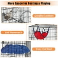 thumbnail image 3 of PawGiant 3 Tier Cat Cage, Pets Playpen Cat Kennel Ferret Crate Folding Steel, 3 of 7