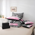 thumbnail image 4 of Erosebridal Glitter Showerhead Bedding Sets Twin Size,Dreamy Princess Comforter Sets with Sheets,Pink Grey Bed in a Bag Twin size,Lightweight Bling Bedroom Decoration,Reversible,7-Piece, 4 of 6