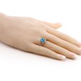 thumbnail image 4 of Gem Stone King 2.21 Ct Oval Swiss Blue Topaz 925 Sterling Silver Ring (Size 5), 4 of 4