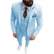 thumbnail image 5 of Nuevo traje rosa de 3 piezas para hombre, traje formal de negocios con solapa con muesca, esmoquin ajustado, chaqueta para padrino de boda (chaqueta + chaleco + pantalones), 5 of 5