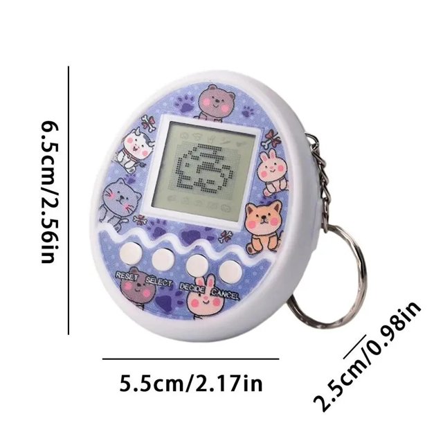Juego de mascotas electrónicas para niños, Tamagotchi Virtual en ruso, Original, alemán, español, polaco, animales digitales, Pixel