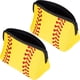 thumbnail image 2 of Paquete de 2 bolsas de maquillaje con estampado de béisbol, bolsa de viaje para cosméticos, bolsa de neopreno impermeable con cremallera para mujeres y niñas, compañeros de equipo de viaje (amarillo) Fokelyi MZQ-0934, 2 of 7