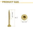 thumbnail image 2 of Uxcell 50 piezas Tornillos para Deck #8 x 2" Tornillo de Madera Exterior con Bit de Manejo T25, 2 of 7