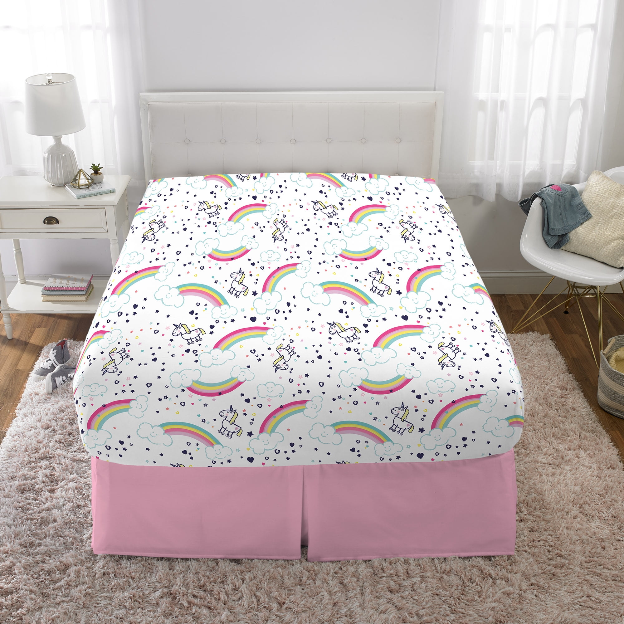 Peppa Pig Kids Full Sheet Set, Pink, Hasbro