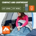 thumbnail image 2 of Ozark Trail 50F Flannel Lined Rectangle Adult Sleeping Bag - Blue (75" x 33"), 2 of 12
