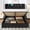 Black, variant on Sha Cerlin Full Size Velvet Wingback Lift-Up Storage Bed Frame with Built-in Charging Station, No Box Spring Needed, White