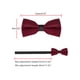 thumbnail image 4 of CORBATA DE PAPA INSPIRE CHIC, CORBATA FORMAL PARA HOMBRES, PREATADA, AJUSTABLE, COLOR ROJO VINO, 4 of 5